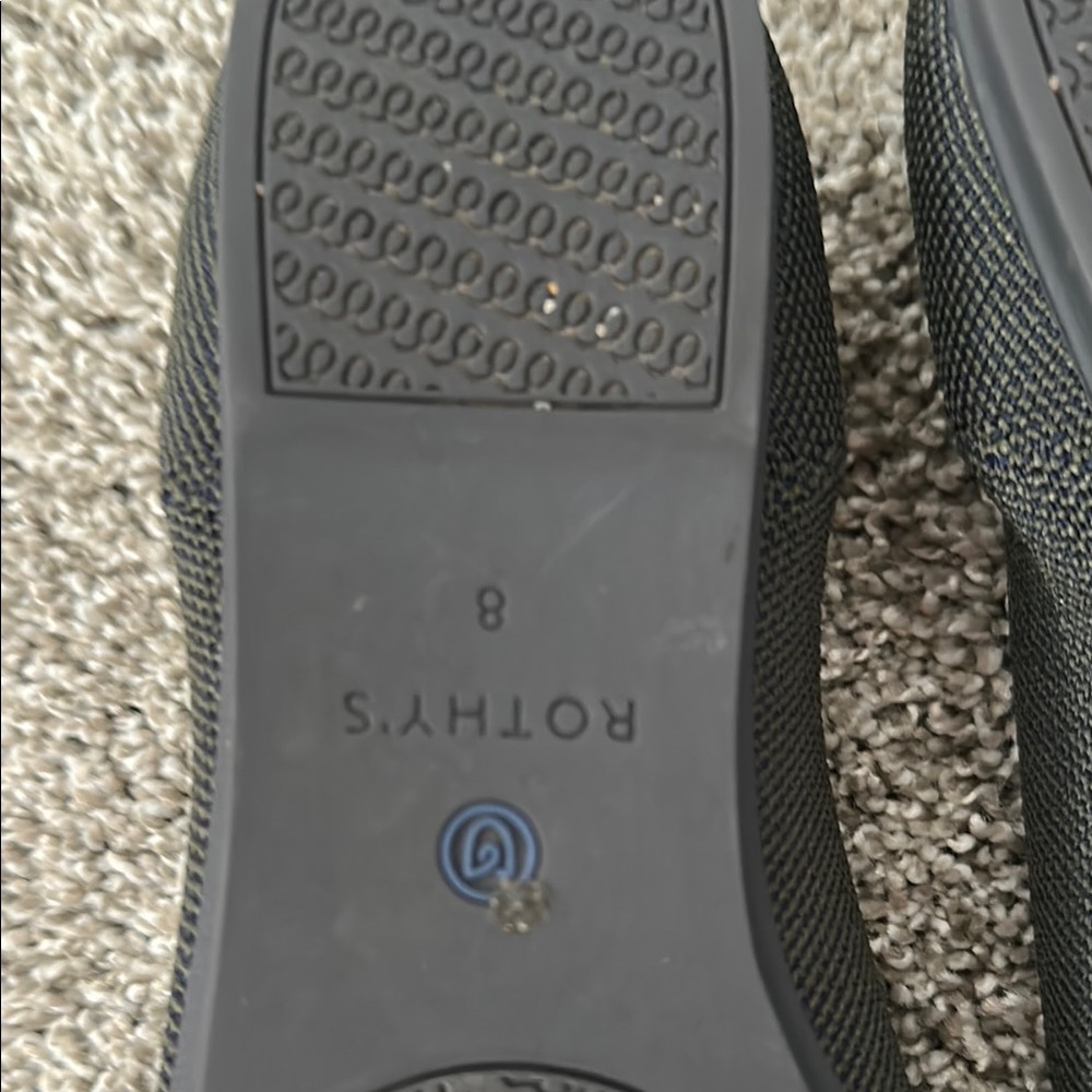 Rothy's Black Loafers Sleek Slip-On Comfort - Picture 7 of 7